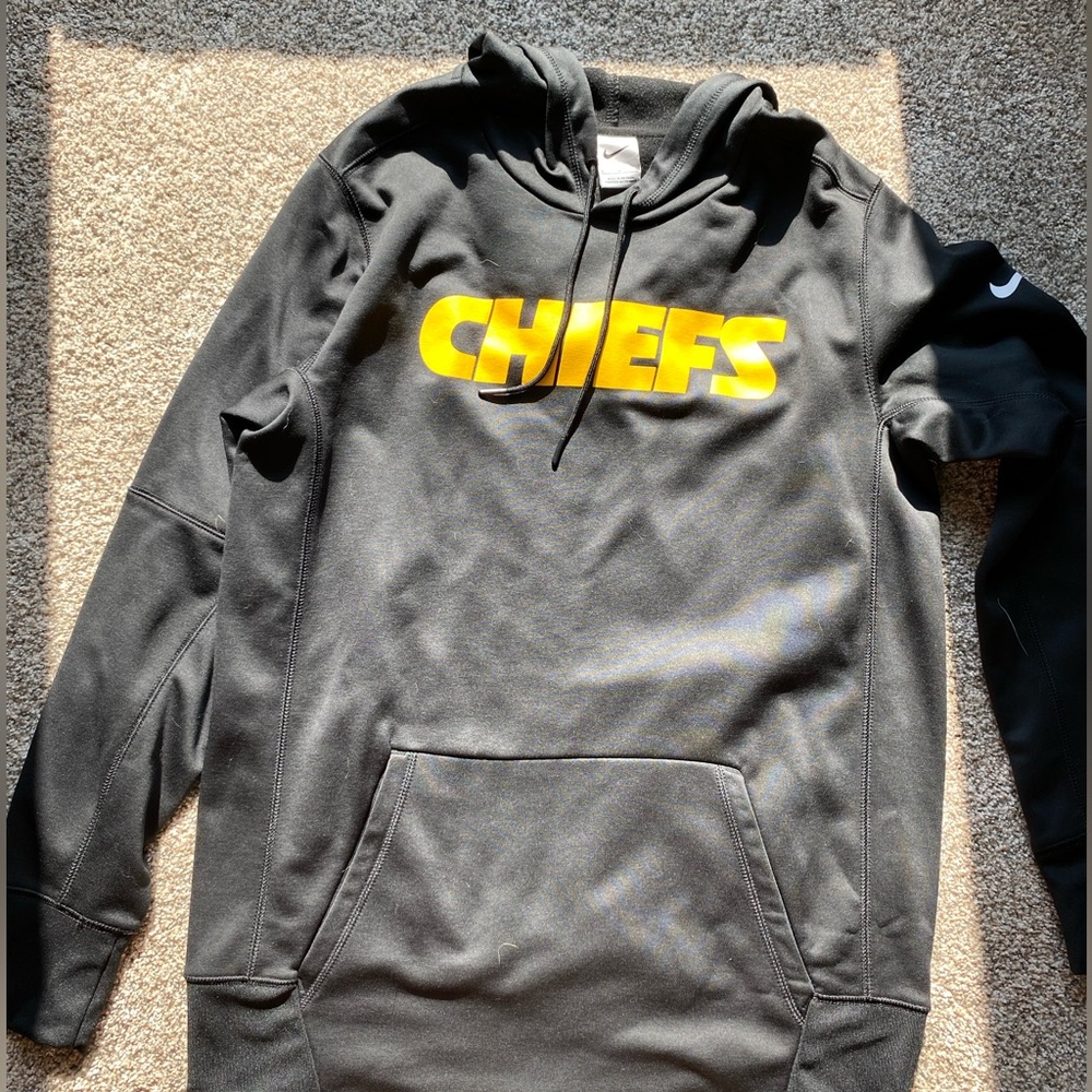 Black Hoodie with Yellow 'CHIEFS' Logo